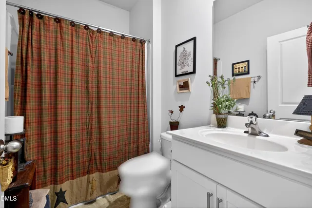 a swimming pool with an outdoor seating