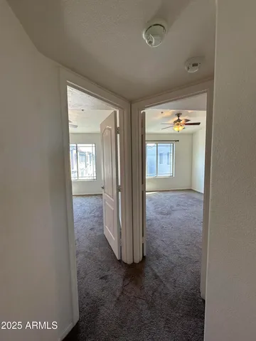 an empty room with window