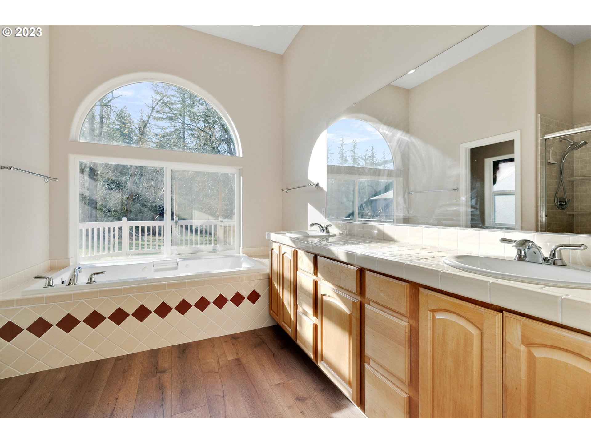 19053 South Mattoon Road Estacada, OR 97023 - Photo 18 of 47 a bathroom with a sink and a mirror