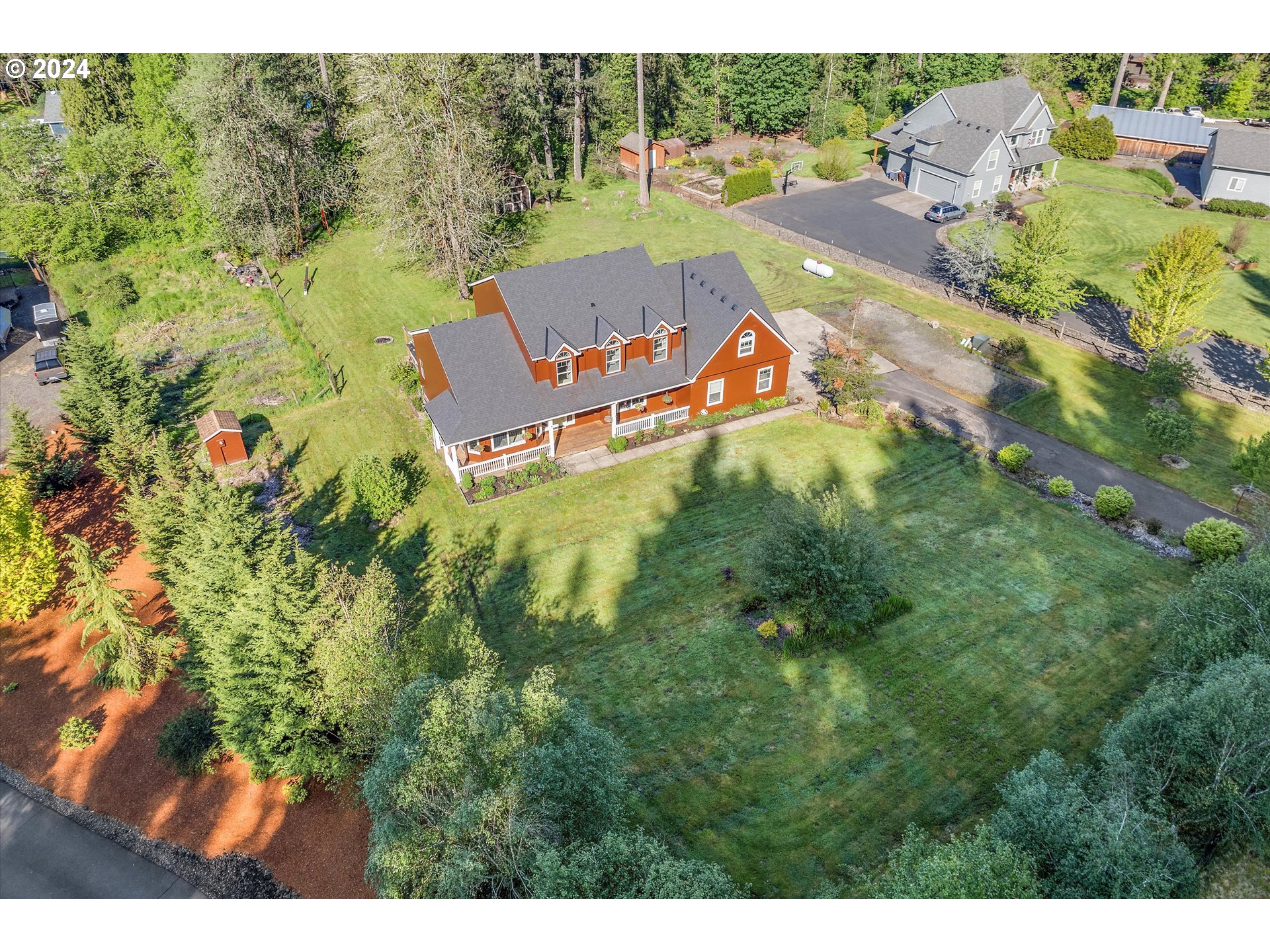 19053 South Mattoon Road Estacada, OR 97023 - Photo 44 of 47 a view of a house with a yard
