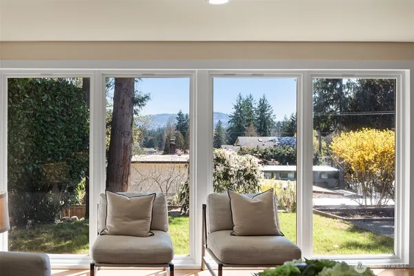 a outdoor living room with patio