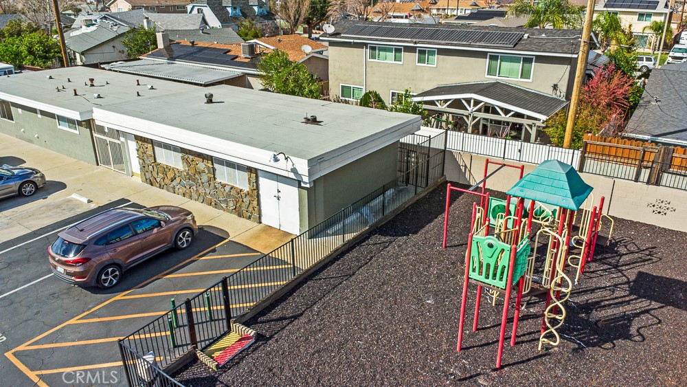20401 Soledad Canyon Road, Unit 355 Canyon Country, CA 91351 - Photo 35 of 36 an aerial view of a house with pool and chairs
