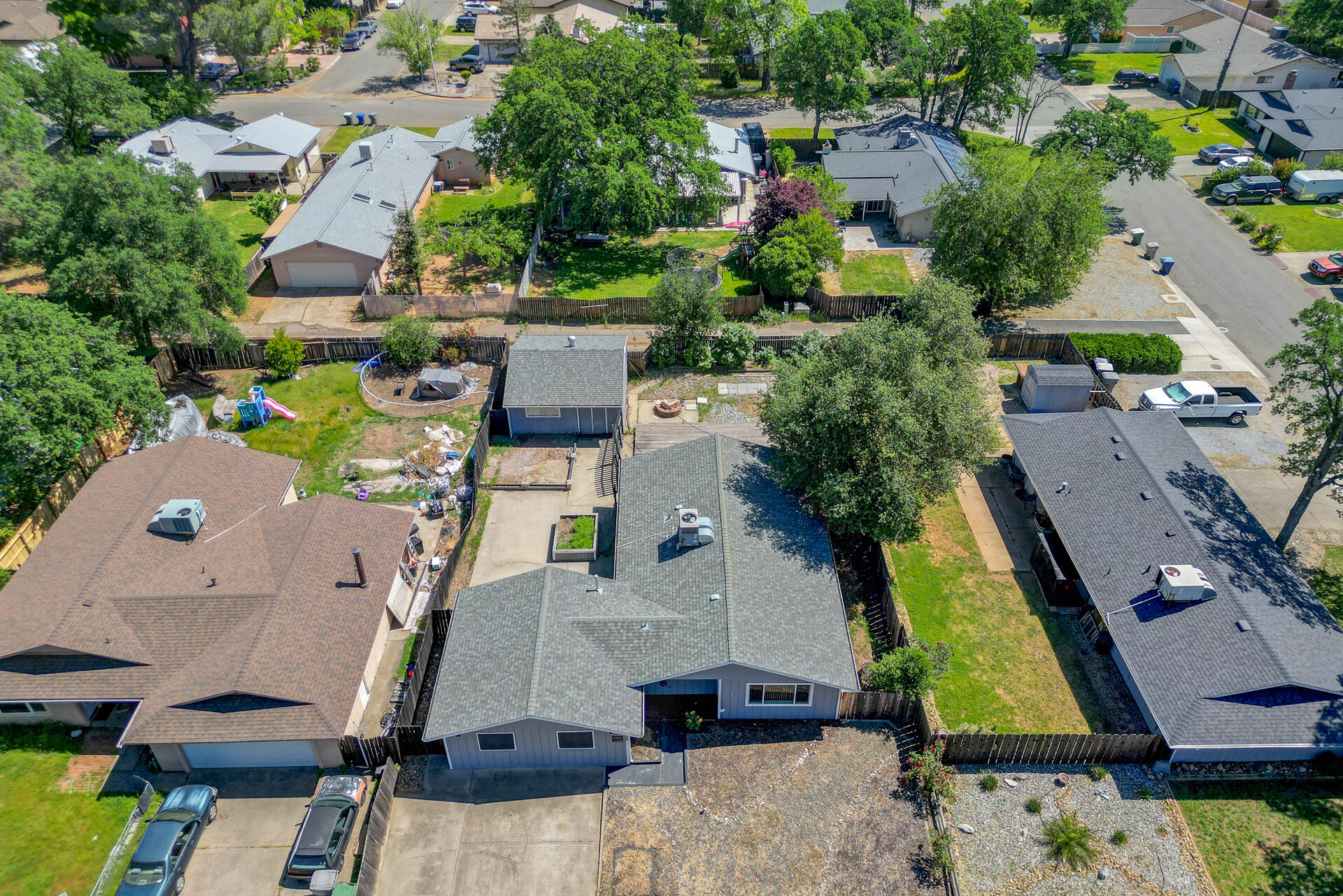 2689 Shasta View Drive Redding, CA 96002 - Photo 33 of 33 an aerial view of residential houses with outdoor space and parking
