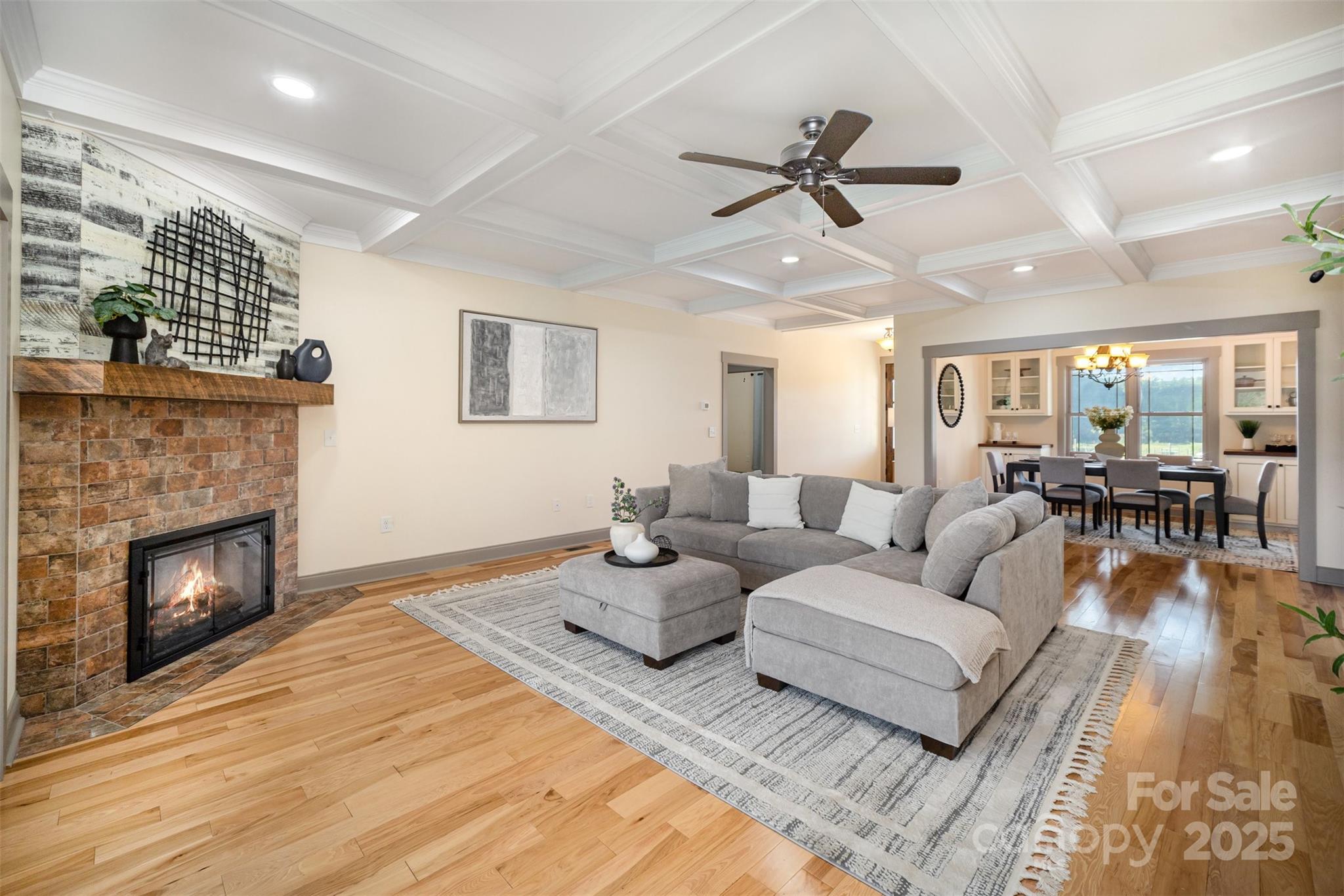 12041 Hazard Road Oakboro, NC 28129 - Photo 5 of 19 a living room with furniture and a fireplace