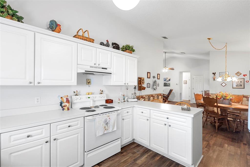 10320 Bumblebee Lane Leesburg, FL 34788 - Photo 15 of 49 a kitchen with cabinets and white appliances