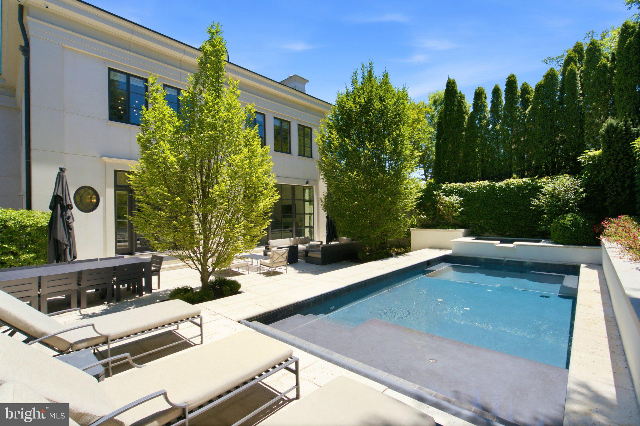 2109 Dunmore Lane Washington, DC 20007 - Photo 23 of 78 Serene oasis with a sparkling pool.