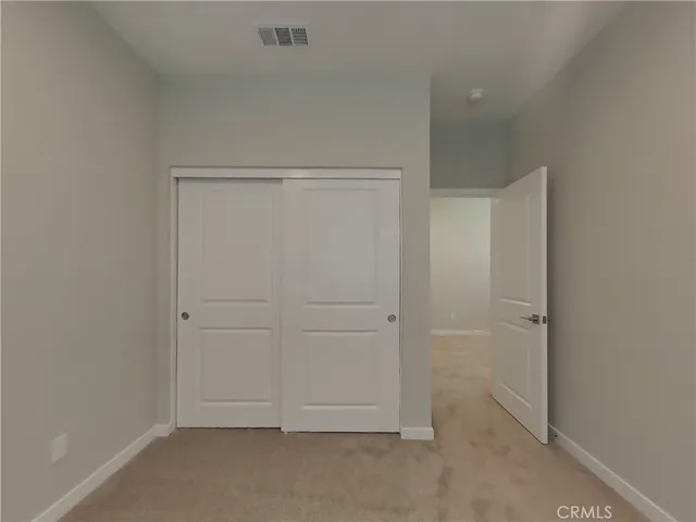 a view of a small space with a window