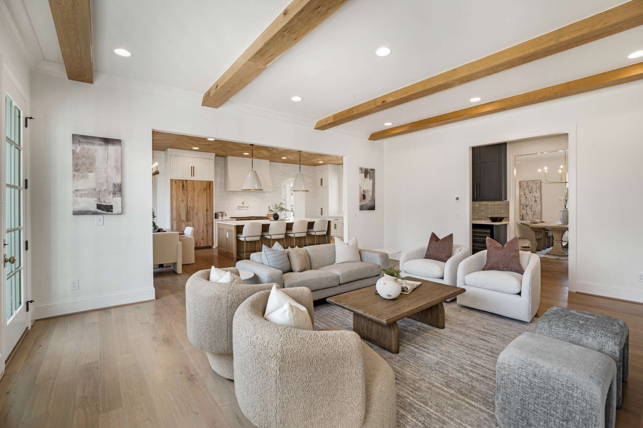 1995 Old Hillsboro Road Franklin, TN 37064 - Photo 20 of 70 a living room with furniture white walls and a refrigerator