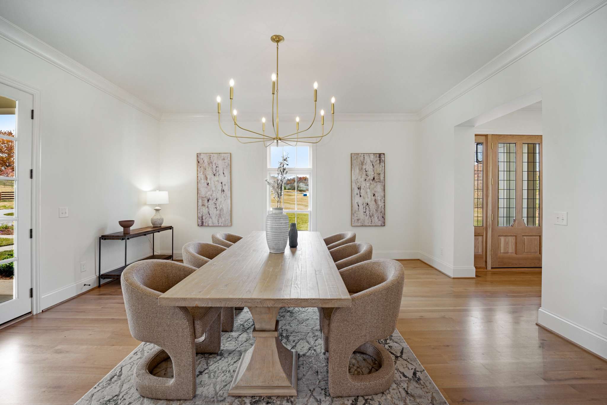 1995 Old Hillsboro Road Franklin, TN 37064 - Photo 8 of 70 a view of a dining room with furniture window and wooden floor