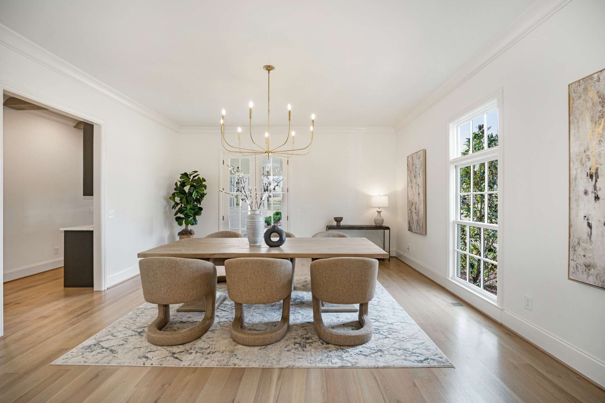 1995 Old Hillsboro Road Franklin, TN 37064 - Photo 10 of 70 a view of a dining room with furniture window and wooden floor
