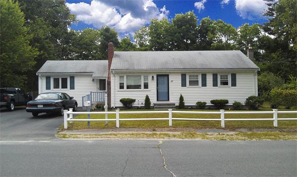 37 Dale Road Holbrook, MA 02343 - Photo 3 of 15 a view of a house with a swimming pool and a chairs and table in a patio