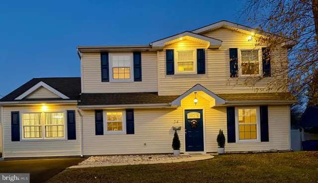 a front view of house