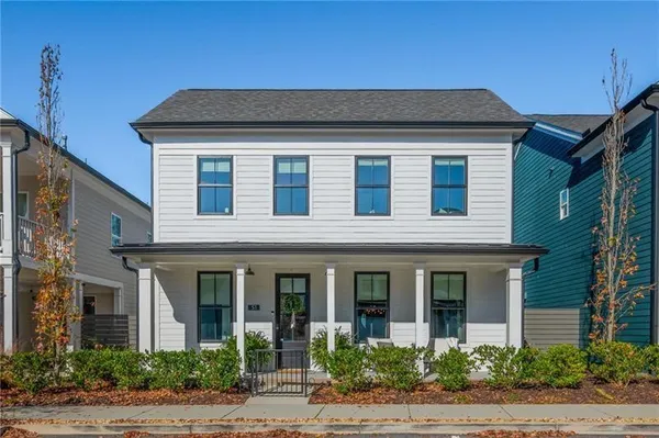 a front view of a house