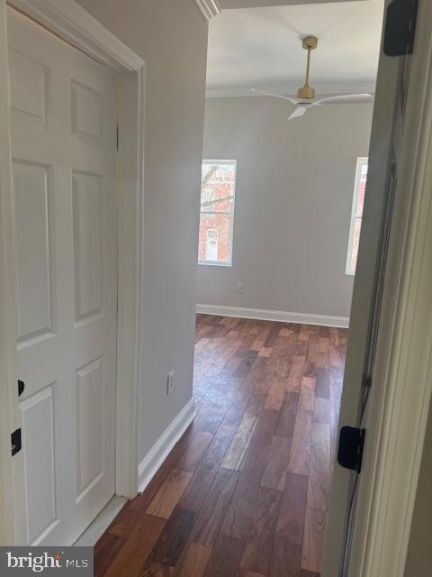 223 North Milton Avenue Baltimore, MD 21224 - Photo 10 of 14 a view of room with window and hardwood floor