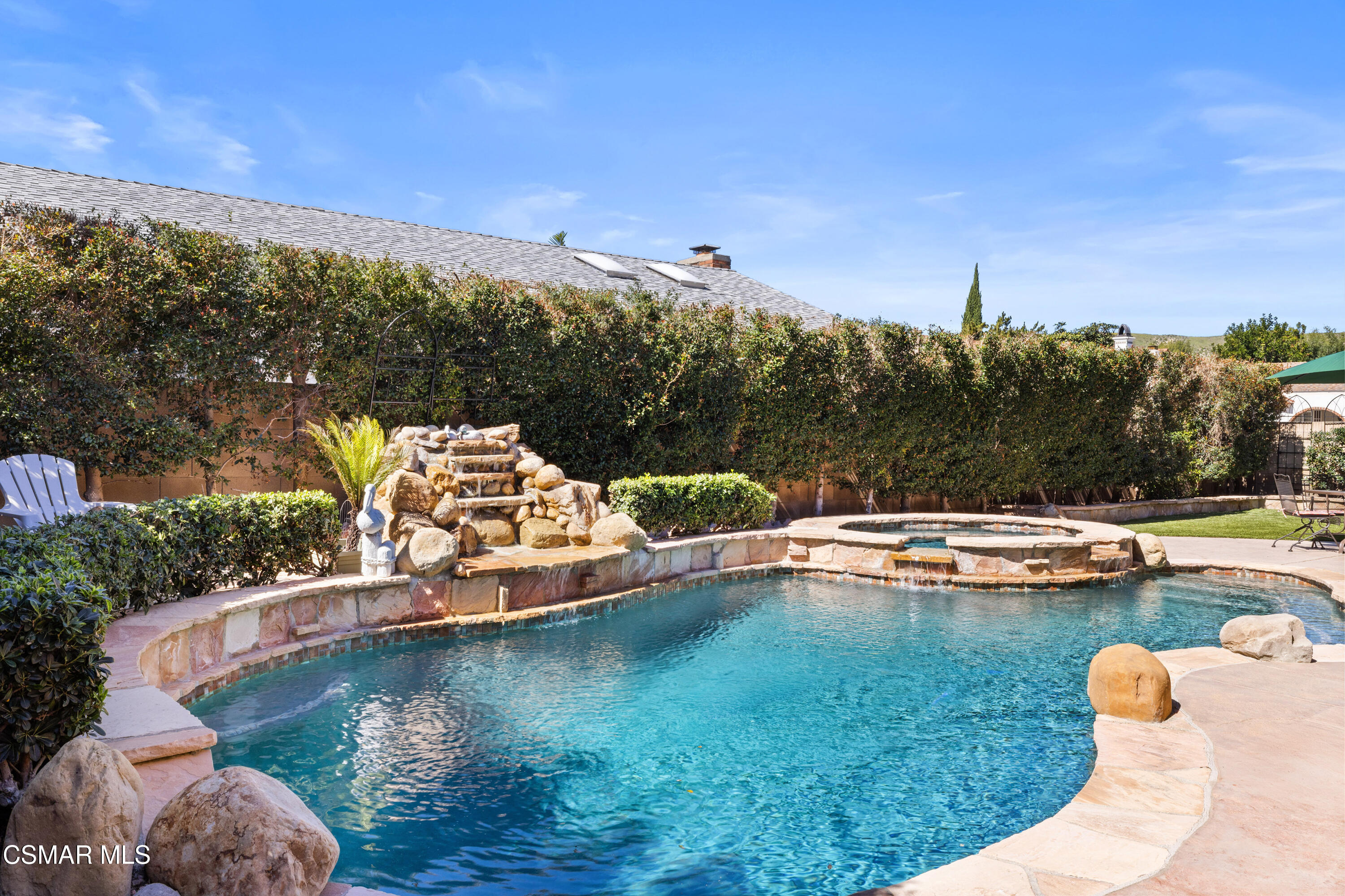 2489 North Greensward Street Simi Valley, CA 93065 - Photo 29 of 37 a view of a swimming pool with a yard