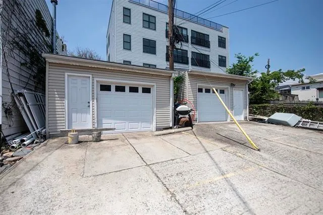 a view of a white building