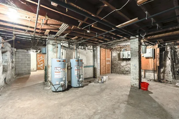 a view of storage and utility room
