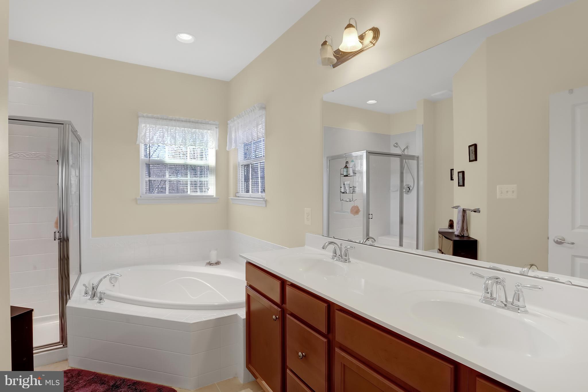 7208 Cherry Lane Laurel, MD 20707 - Photo 17 of 30 Owner's Bath with Large Double Vanity!