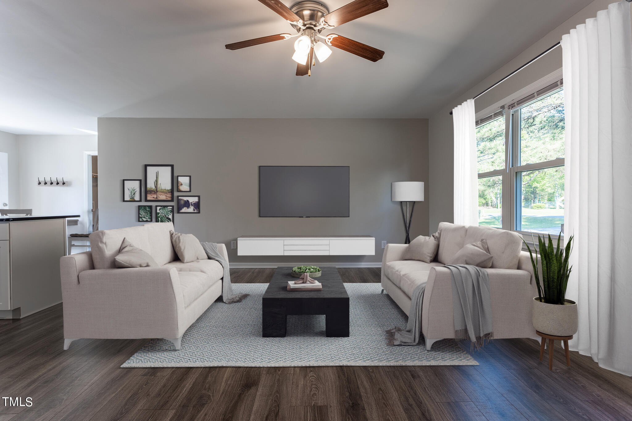 907 Cook Road Durham, NC 27713 - Photo 5 of 37 Living Room - Virtually Staged
