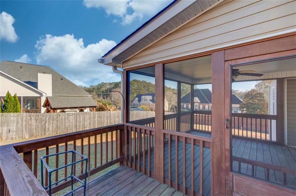 3322 Henderson View Court Southwest Loganville, GA 30052 - Photo 41 of 47 a view of a balcony with wooden floor