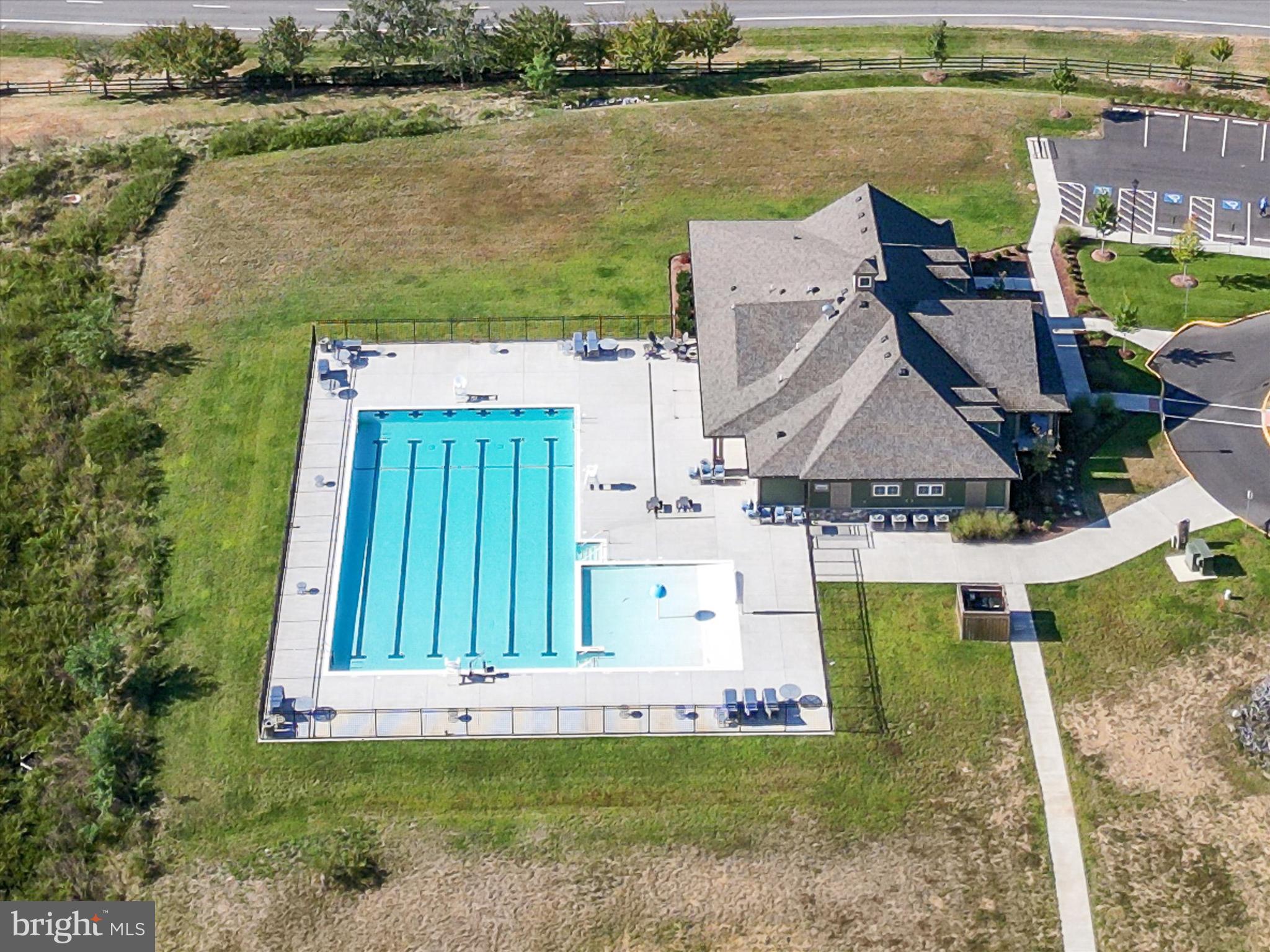 124 Emperor Drive White Post, VA 22663 - Photo 21 of 28 an aerial view of a house with garden space and lake view