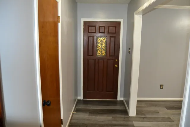 a view of an entryway door