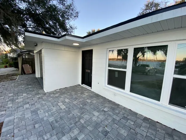 a view of a house with a porch