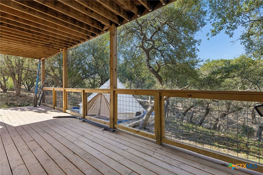 515 Valley Ridge Canyon Lake, TX 78133 - Photo 30 of 47 Lower deck with room for a yurt!