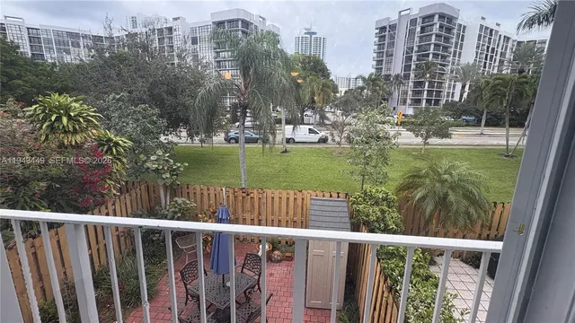 a view of lake from balcony