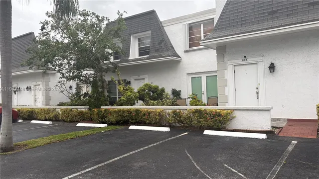 a view of a house with a outdoor space