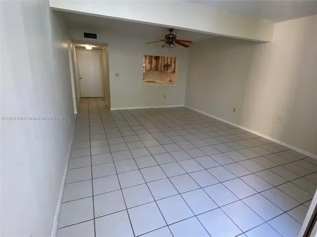 a view of an empty room