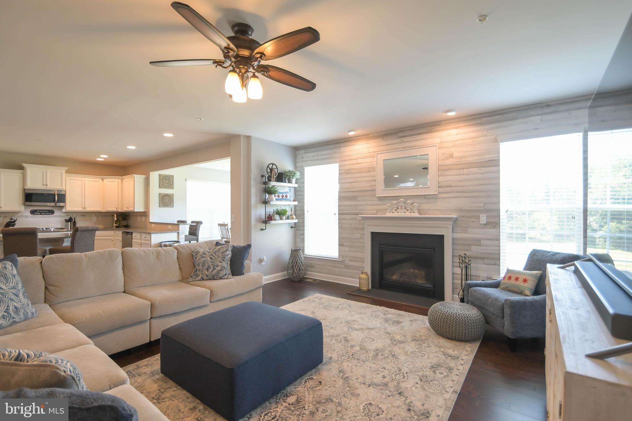 9764 Powder Hall Road Perry Hall, MD 21128 - Photo 9 of 41 Family room w/fireplace open to kitchen