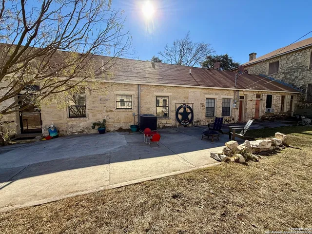 a view of a house with a patio