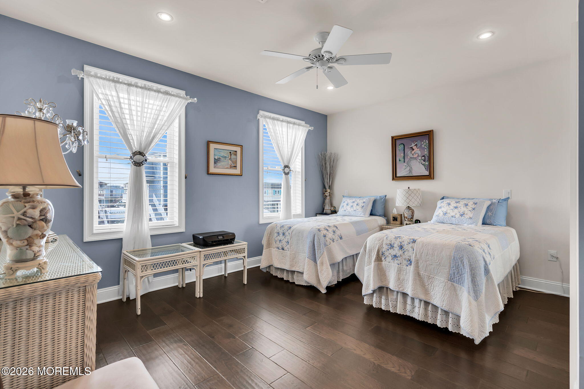 385 Kingfisher Road Tuckerton, NJ 08087 - Photo 18 of 58 a spacious bedroom with two beds and painting on the wall