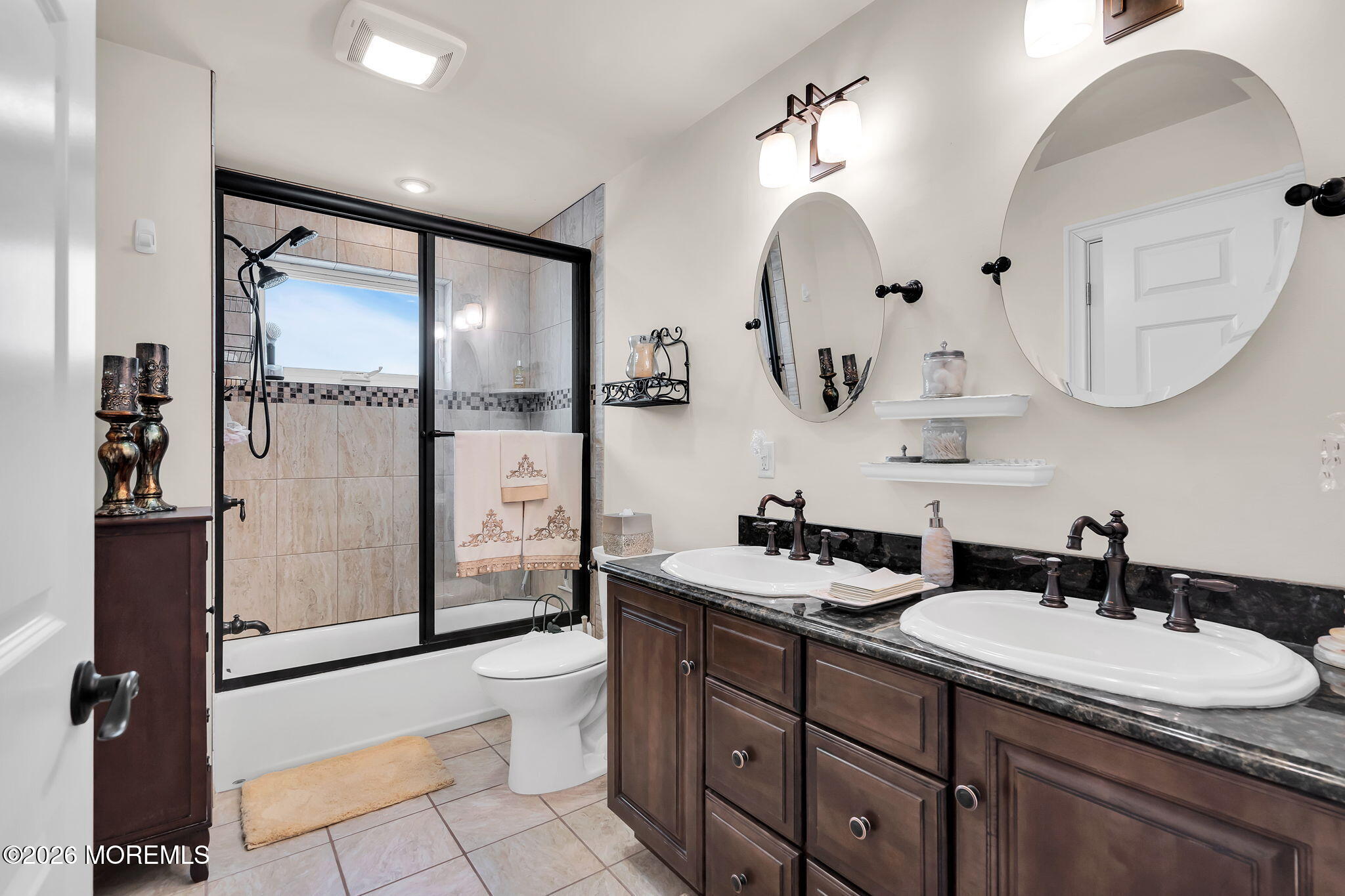385 Kingfisher Road Tuckerton, NJ 08087 - Photo 38 of 58 a bathroom with a double vanity sink mirror and toilet