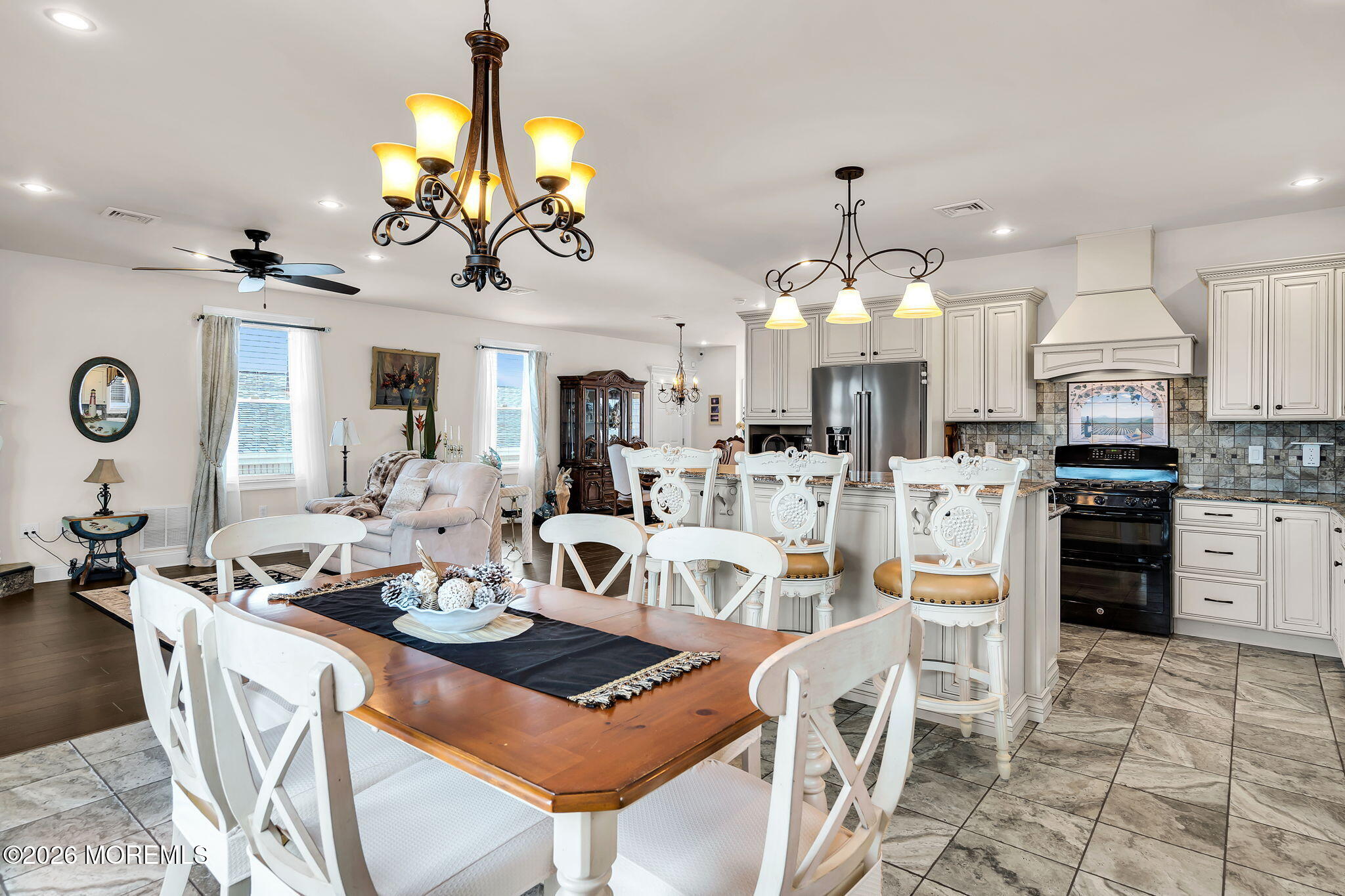 385 Kingfisher Road Tuckerton, NJ 08087 - Photo 10 of 58 a view of a dining room kitchen and a chandelier