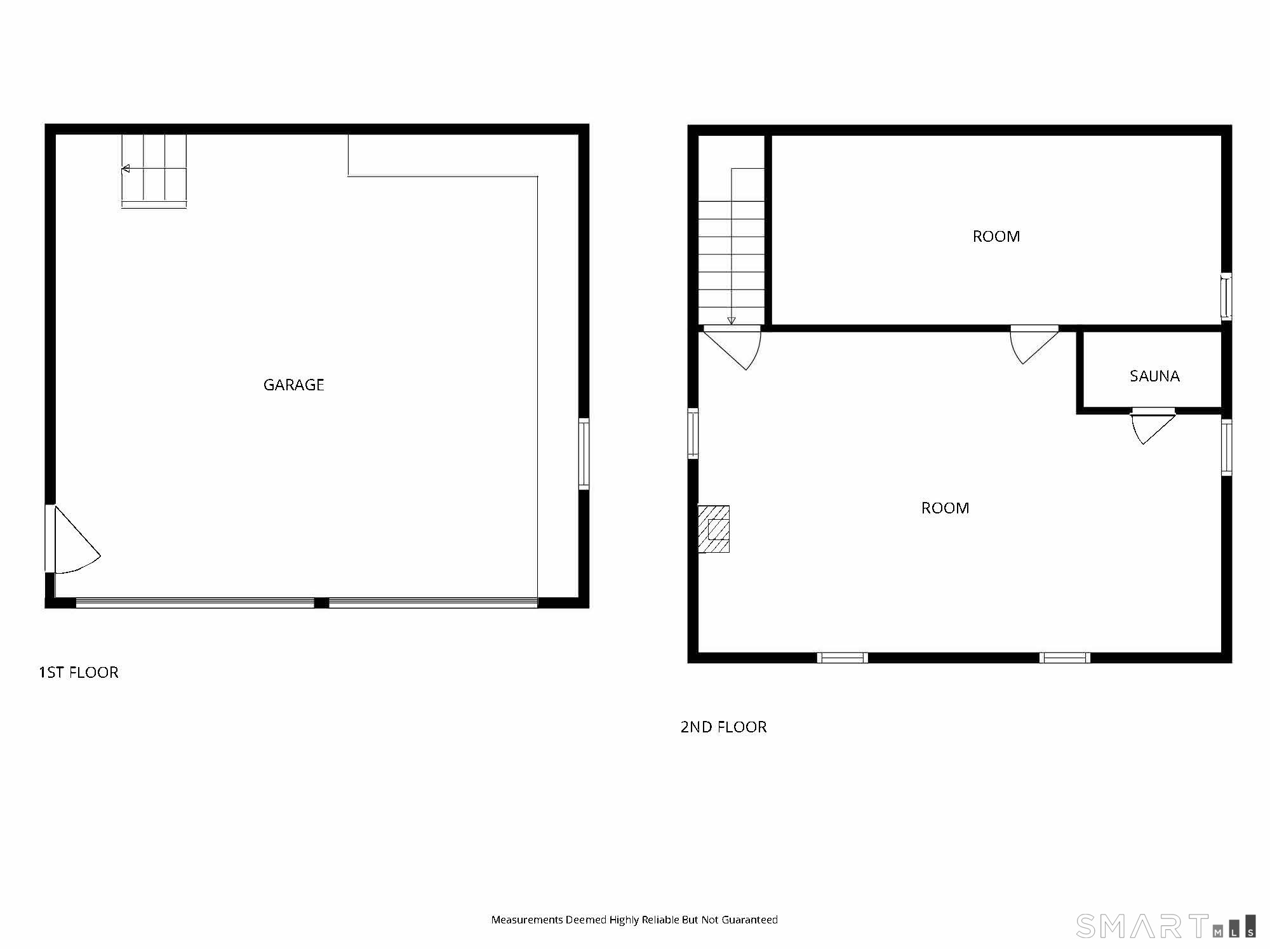 131 Georgetown Road Weston, CT 06883 - Photo 36 of 37 Floor Plan of Studio Loft above the Garage