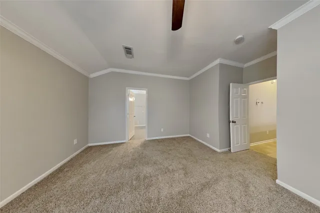 a view of an empty room