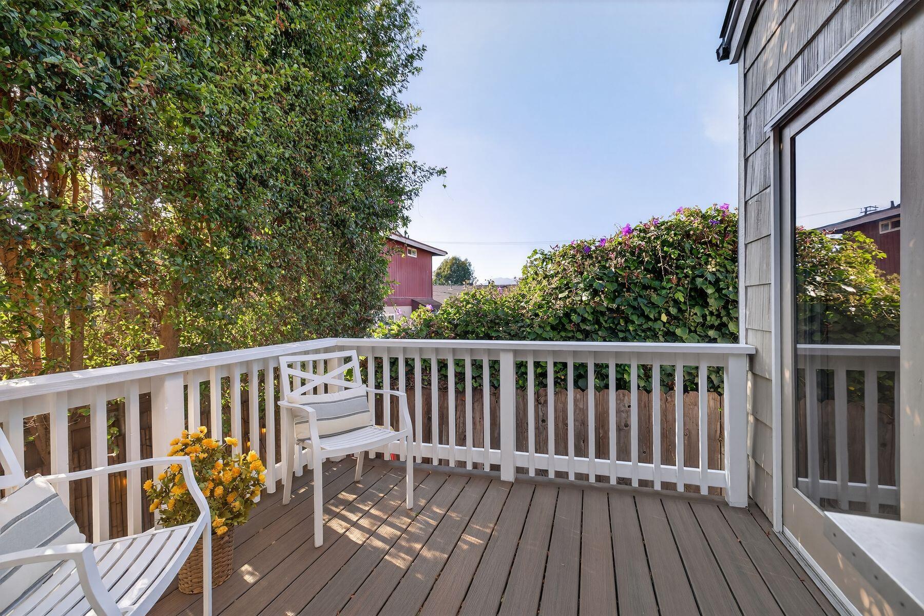 4731 4th Street Carpinteria, CA 93013 - Photo 23 of 30 a view of balcony with wooden floor and fence