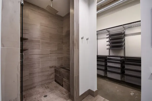 a view of closet area