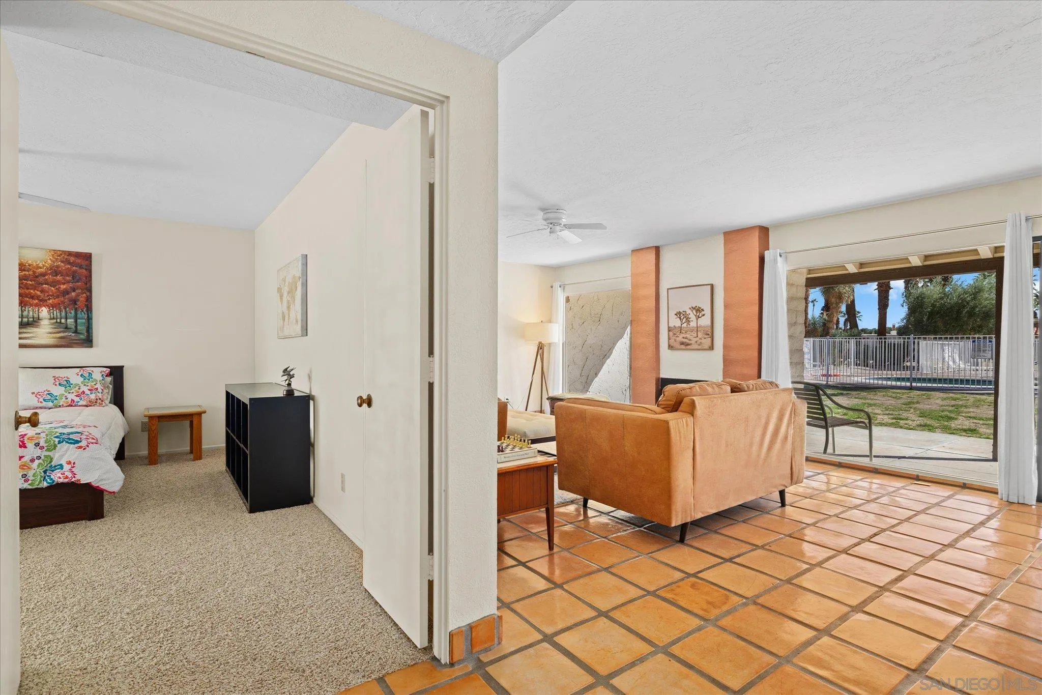 1668 Montezuma Court, Unit 22 Borrego Springs, CA 92004 - Photo 12 of 75 a living room with furniture and a couch