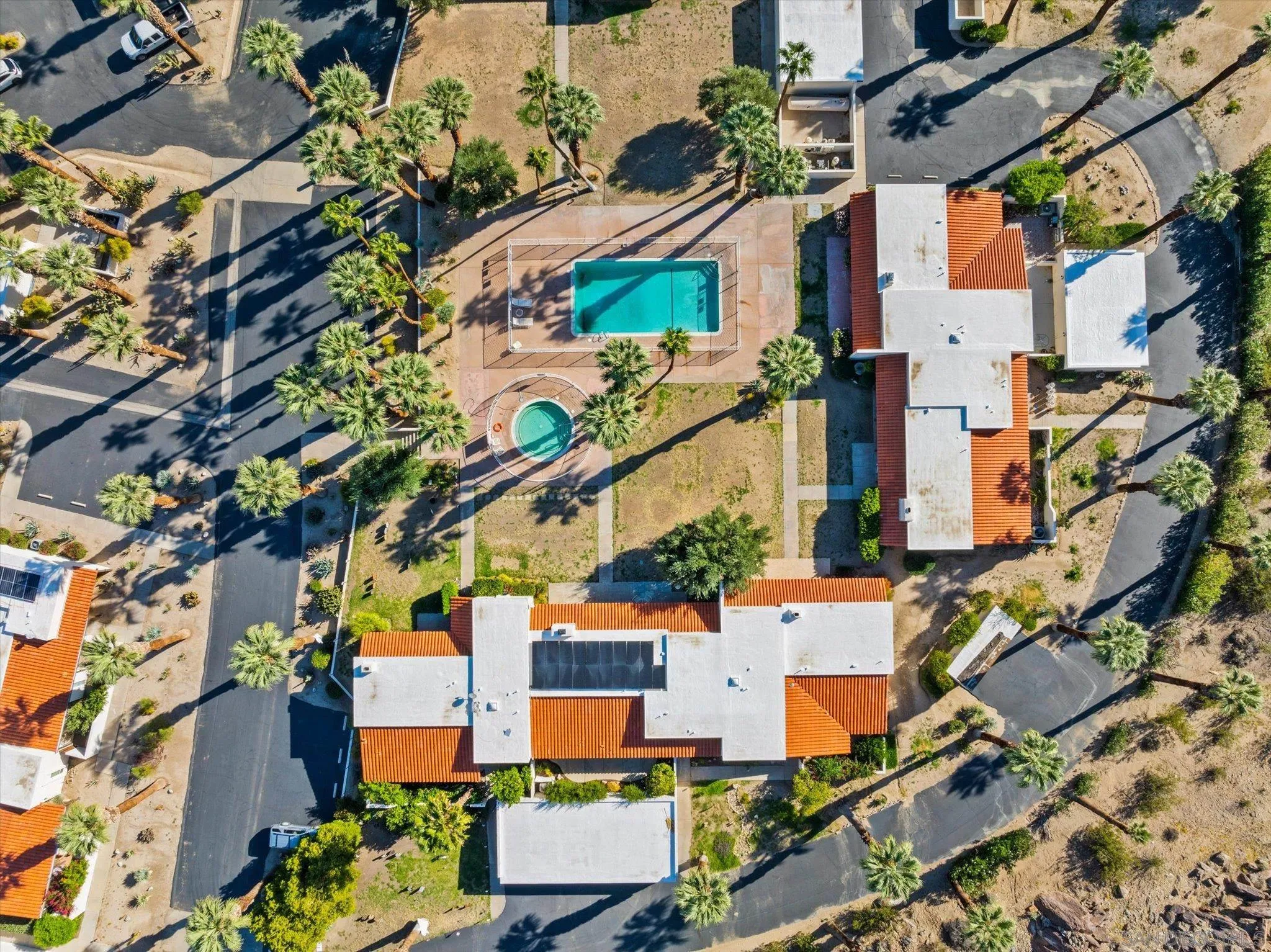 1668 Montezuma Court, Unit 22 Borrego Springs, CA 92004 - Photo 49 of 75 an aerial view of residential houses with outdoor space