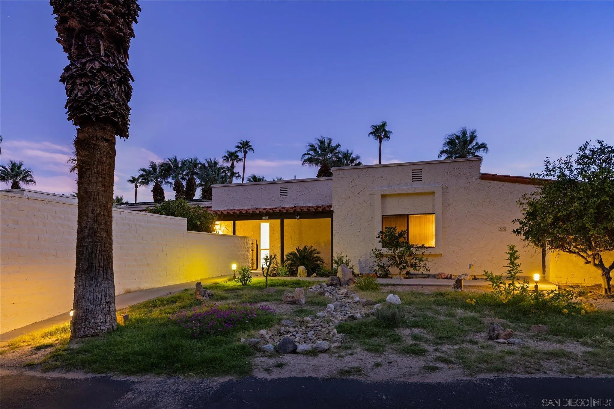 1668 Montezuma Court, Unit 22 Borrego Springs, CA 92004 - Photo 61 of 75 a view of a house with a yard