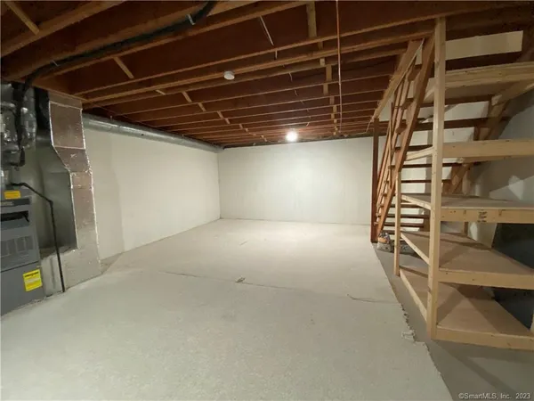 a view of storage and utility room