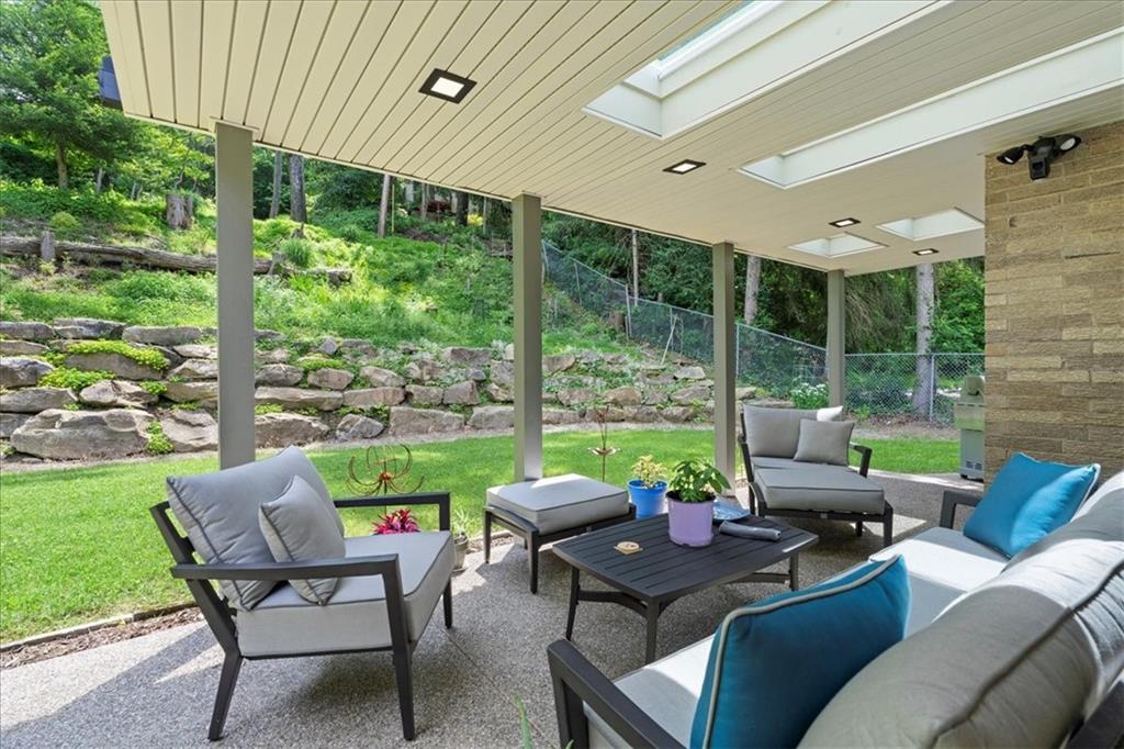 2306 Marbury Road Pittsburgh, PA 15221 - Photo 11 of 39 covered patio with skylights