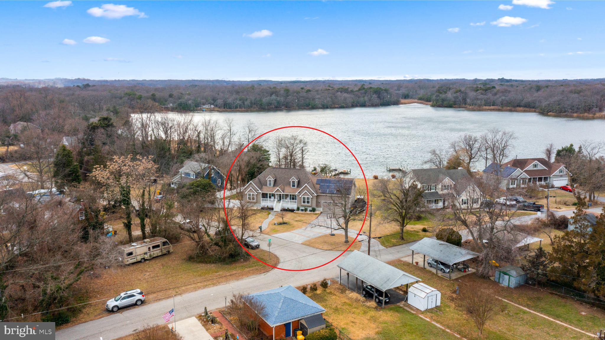 Drone picture of the house