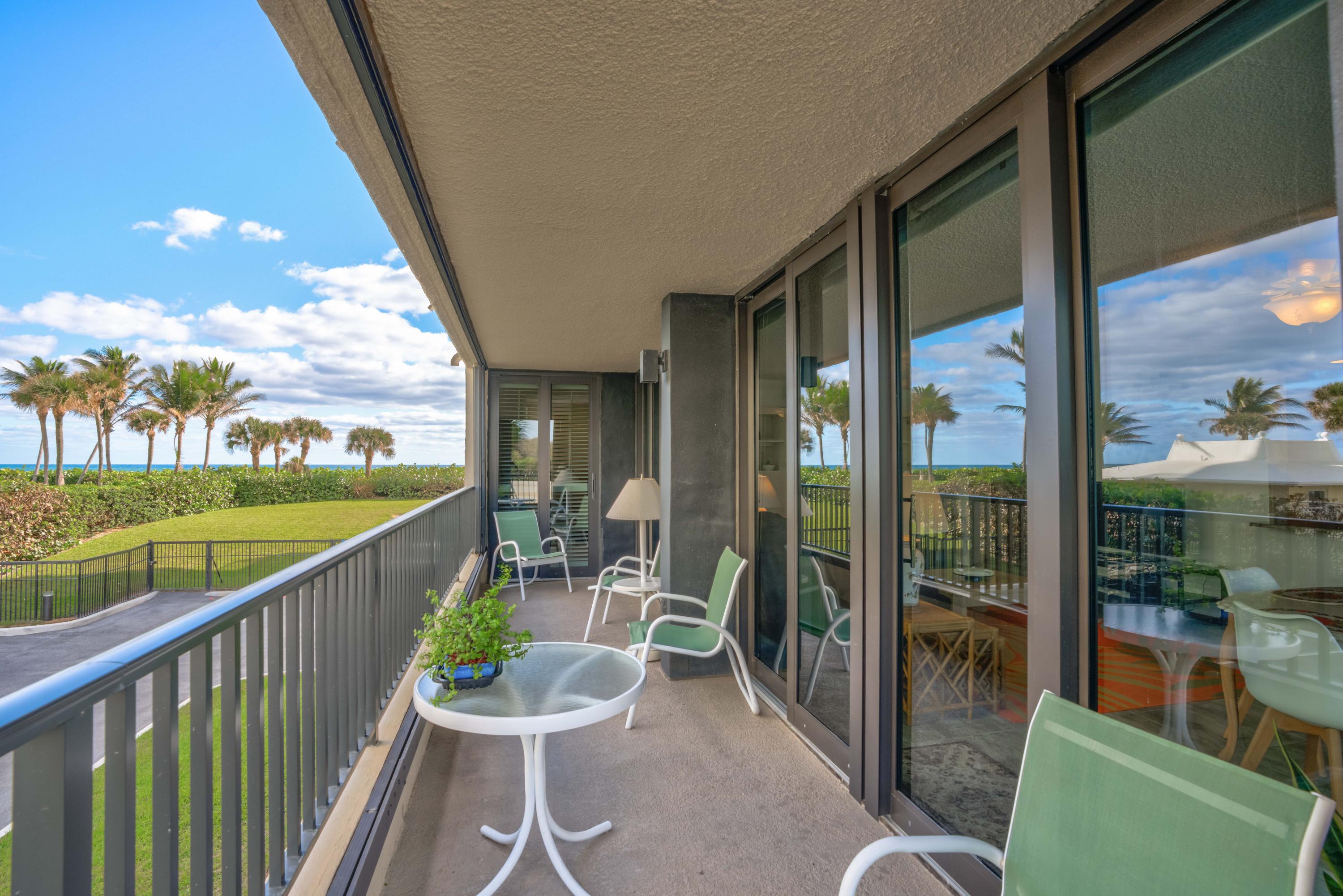 450 Ocean Drive, Unit 102 Juno Beach, FL 33408 - Photo 25 of 40 Balcony