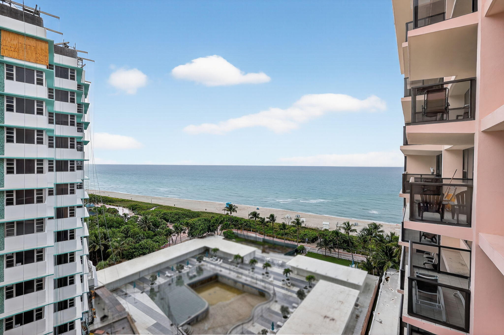 5225 Collins Avenue, Unit 1408 Miami Beach, FL 33140 - Photo 25 of 37 a view of balcony with furniture