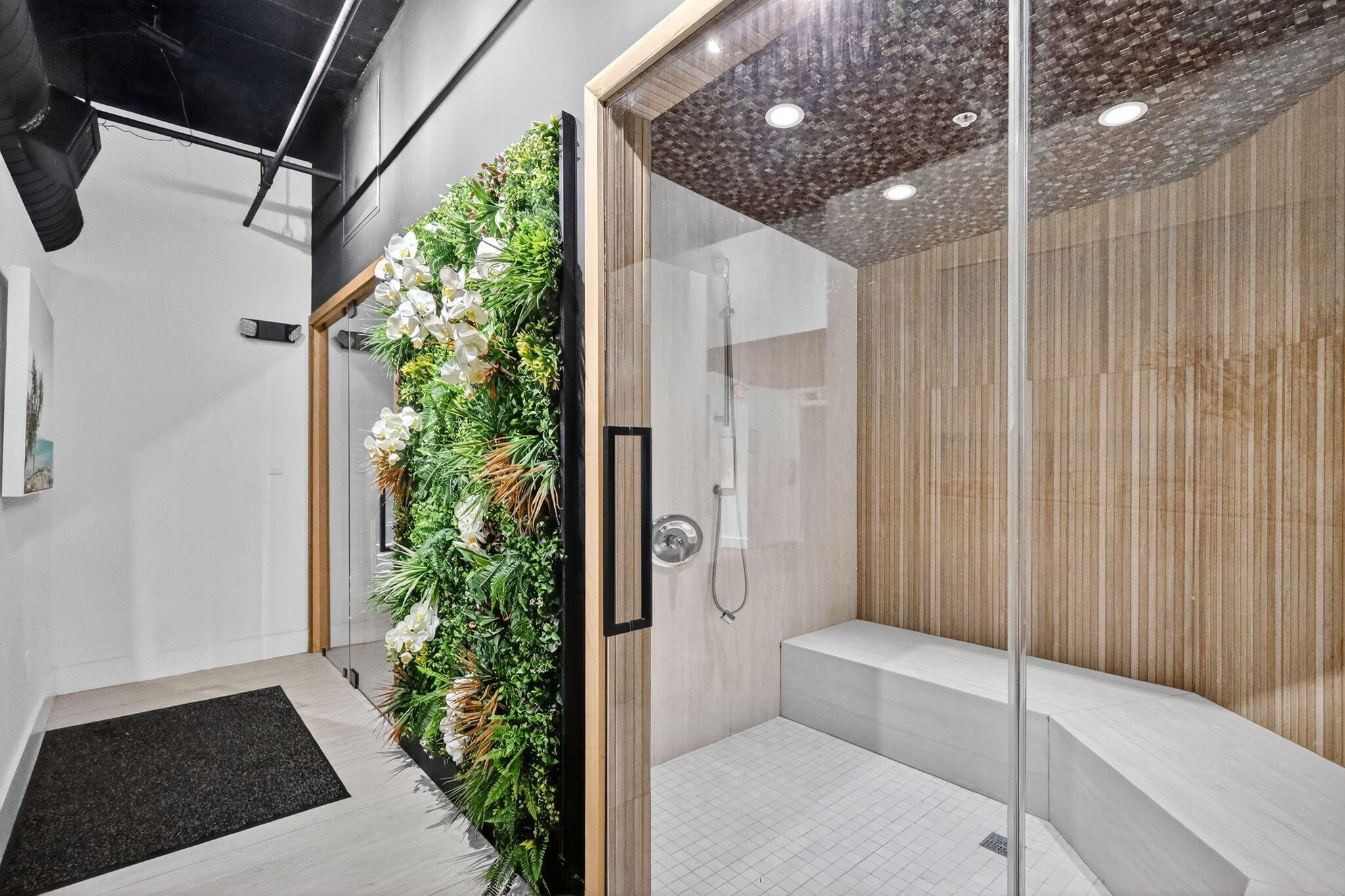 5225 Collins Avenue, Unit 1408 Miami Beach, FL 33140 - Photo 32 of 37 a bathroom with a shower and a sink