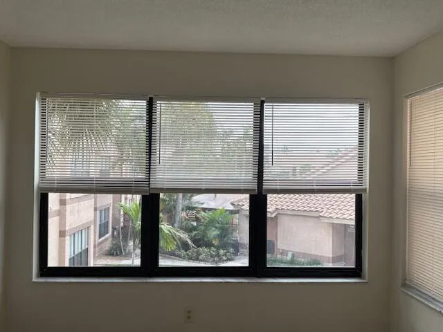 a view of a window in a room